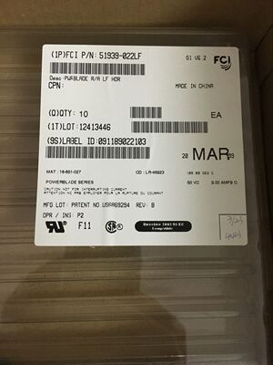 FCI 连接器 51939-022LF 原装  深圳仓储