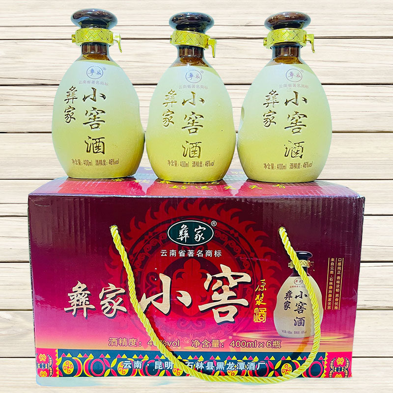 彝家小窖酒原浆酒46度400mlx6瓶苦荞酒土坛纯粮酒清香云南特产酒