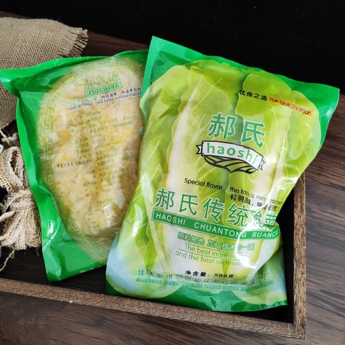 郝氏正宗东北酸菜500g农家特产大缸腌制酸白菜袋装佳木斯酸菜丝