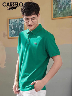 新款 鳄鱼polo衫 2024夏季 上衣 男短袖 高端重磅商务t恤宽松翻领半袖