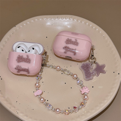 ins波点可爱小狗适用airpods4无线蓝牙耳机保护套新3代airpodspro2耳机套二代三代苹果airpodspro3女软