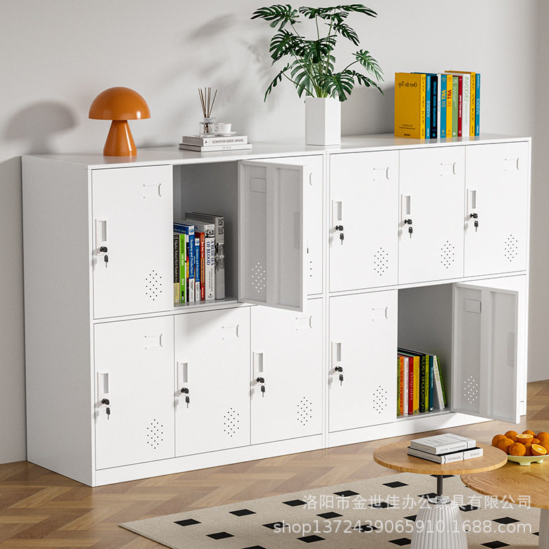 教室学生书包柜铁皮更衣柜员工储物柜带锁矮柜鞋柜杂物存放收纳柜,商业/办公家具,办公储物柜,淘宝优惠券,粉丝福利购,淘宝优惠卷