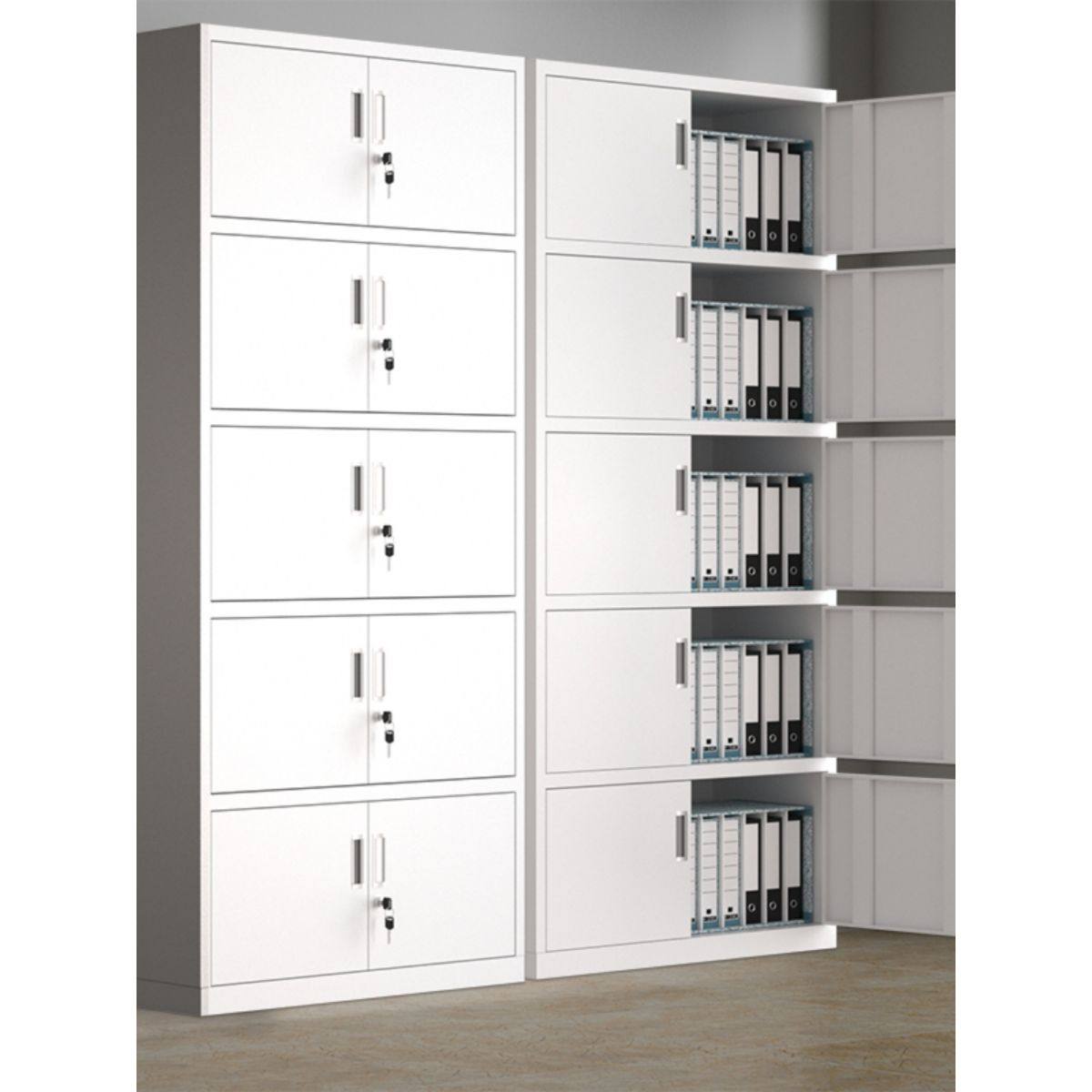 通体五节文件铁皮柜办公室财务资料储物柜家用多抽屉存放杂物柜子,商业/办公家具,文件柜,淘宝优惠券,粉丝福利购,淘宝优惠卷