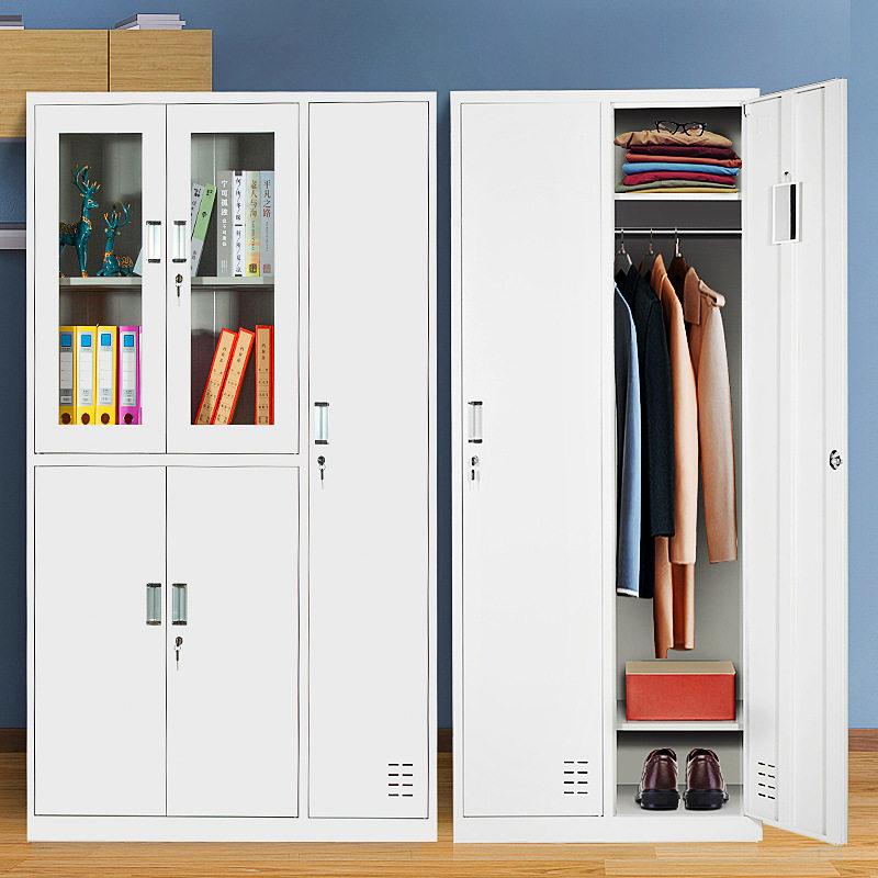 钢制文件柜铁皮衣柜员工二门三门四门六门更衣柜更衣室储物柜带锁,商业/办公家具,办公储物柜,淘宝优惠券,粉丝福利购,淘宝优惠卷