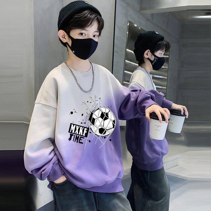 2026春秋季新款男童卫衣中大童痞帅宽松舒适时尚洋气长袖上衣