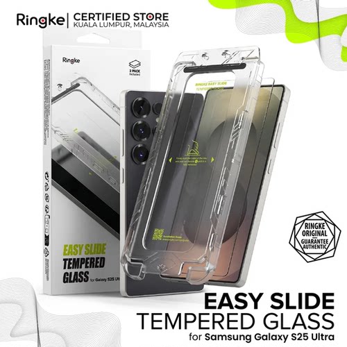 韩国Ringke高清钢化膜适用于三星S24Ultra全覆盖玻璃膜防爆抗刮擦S25Ultra