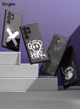 韩国Ringke手机壳适用 三星S25 Ultra战术涂鸦保护套磨砂S24+防摔磁吸软壳Plus轻薄全包可挂绳