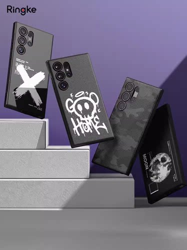 韩国Ringke手机壳适用 三星S25 Ultra战术涂鸦保护套磨砂S24+防摔磁吸软壳Plus轻薄全包可挂绳