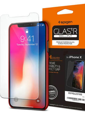 spigen适用于iphonex透明钢化膜