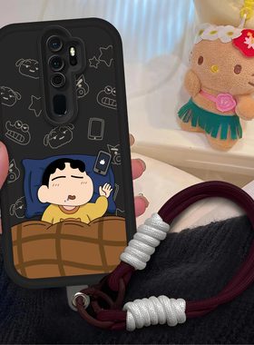 睡觉蜡笔小新适用OPPO A11手机壳oppo A11x镜头全包PCHM10磨砂耐脏防摔软壳网红保护套PCHM30创意新款手机套