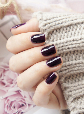 玩卡054黑紫色芭比树脂美甲光疗甲油胶健康持久可卸彩胶指甲胶