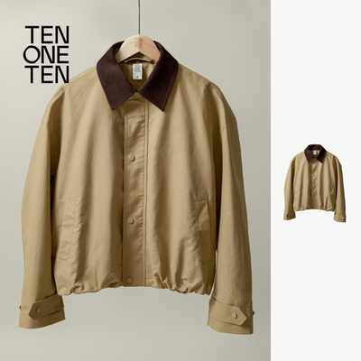 TEN ONE TEN 可拆卸领拉链夹克冬季百搭