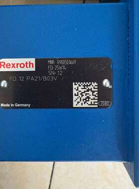 力士乐平衡阀R900503669 FD12PA21/B03V