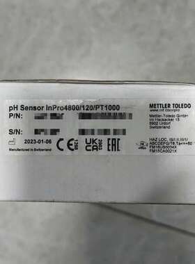 梅特勒PH电极4800/120/PT1000  InPro4