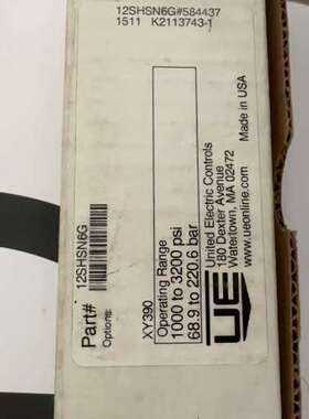 正品美国UE压力开关12SHSN6G，型号XY390