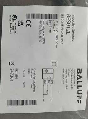 巴鲁夫 BES012L BES G08EE-PSC20B-B