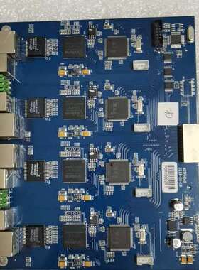 PCB电路板，配有多个RJ45接口。型号为PWB000241