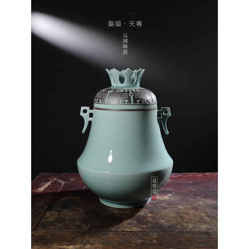觅青堂龙泉青瓷大师吴国峰作品
