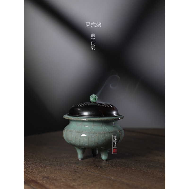 觅青堂龙泉青瓷大师手工香炉