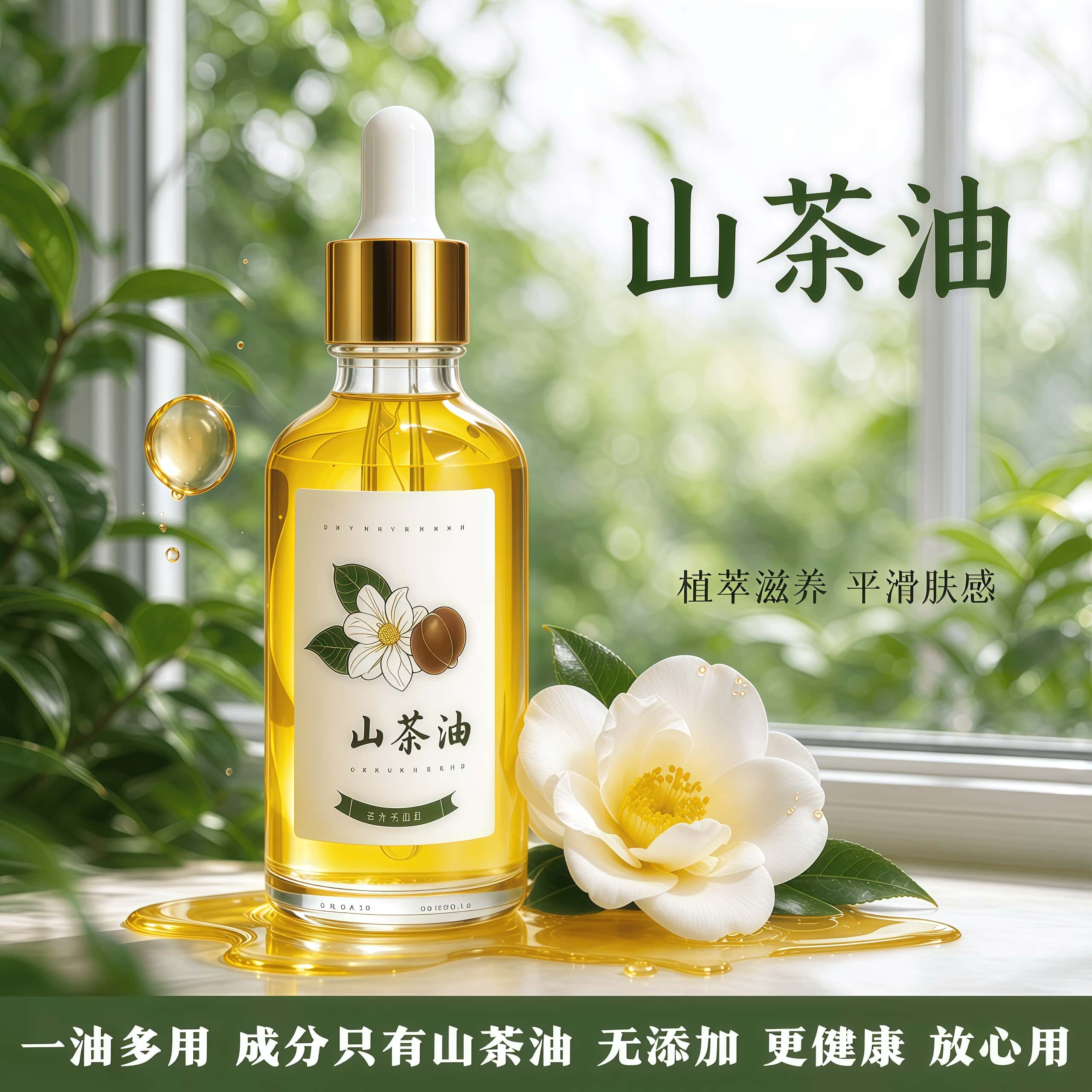 婴儿护肤正宗山茶油宝宝红屁屁护臀膏抚触按摩油新生儿身体润肤油