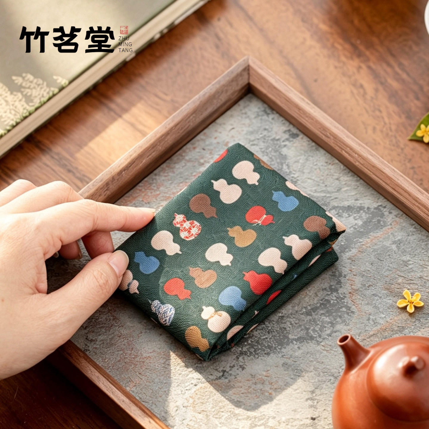 棉麻葫芦茶巾高档吸水毛巾茶几图片