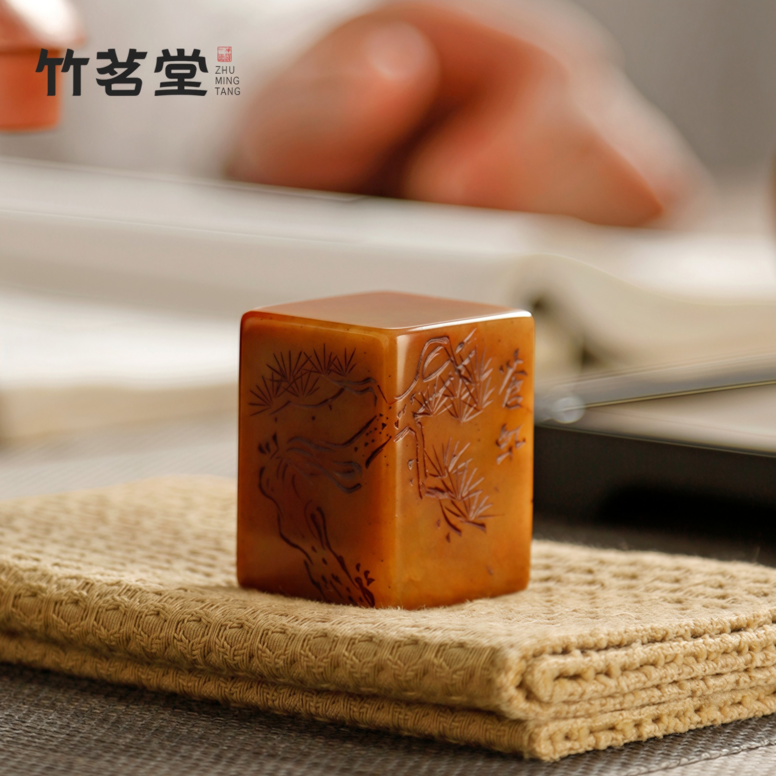 手工雕刻寿山石盖置紫砂壶盖托盖碗茶盖搁垫小架子功夫茶具配件