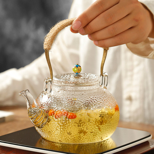 耐热玻璃花草水果茶壶果茶壶