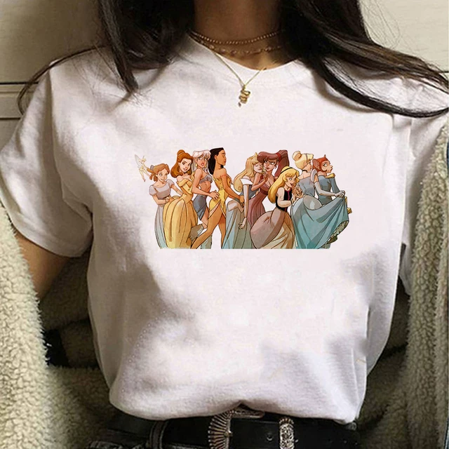 Кисточка принцесса Т-ШИРТ Princess Orola Sleeping Beauty Cute Kawaii повседневная женская футболка