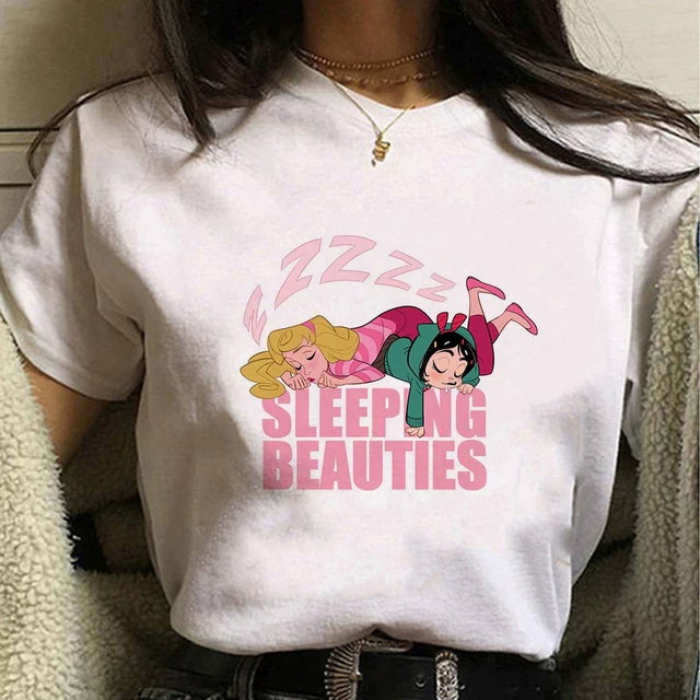 Кисточка принцесса Т-ШИРТ Princess Orola Sleeping Beauty Cute Kawaii повседневная женская футболка
