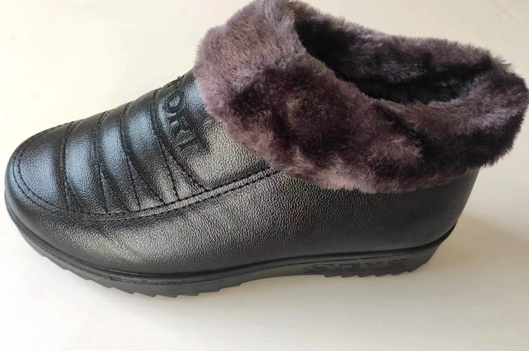 老北京冬季防滑保暖厚底奶奶鞋