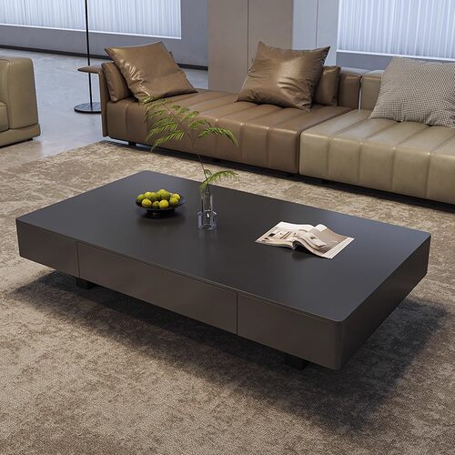 意式轻奢简约小户型岩板茶几