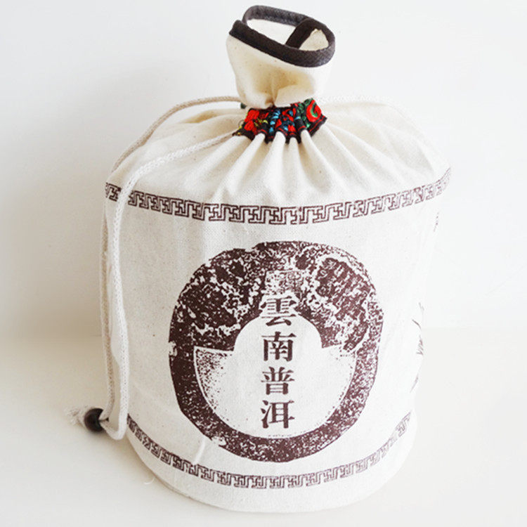 普洱茶布袋 七子饼茶叶装 大号包装袋 棉麻茶袋 普洱包装 装7饼