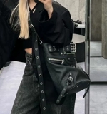 Модная вместительная и большая сумка на одно плечо, коллекция 2023, популярно в интернете, городской стиль