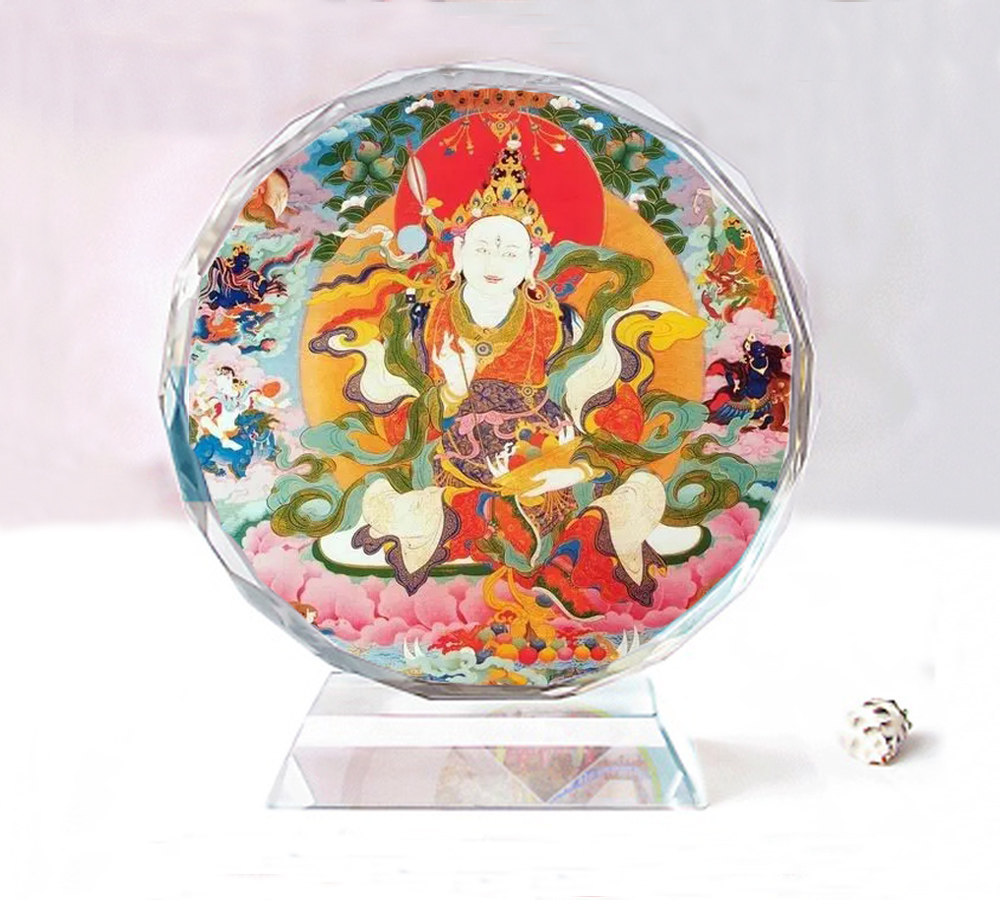 吉祥天母吉祥天女文静形态水晶像模型居家车载摆件生日礼物纪念品