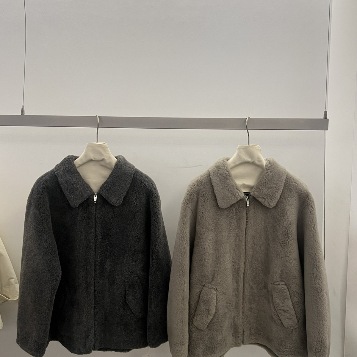 玥儿家法式复古翻领拉链羊毛外套(含20羊毛)8M185