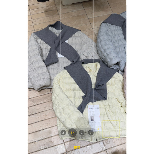 一善服饰26冬上新小个子专属配针织披肩保暖羽绒服外套(配配披肩