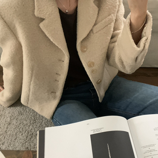 965 YS3 玥儿小众轻奢质感单排扣羊毛外套 含75羊毛