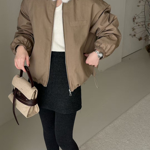 玥儿小众上新休闲百搭毛领拉链宽松保暖羽绒服外套9NIAN N9530