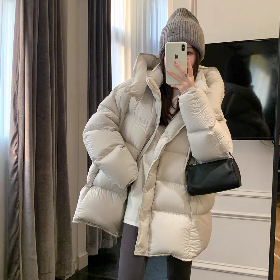玥儿芙中长款羽绒服(配可拆卸帽子)(含90白鸭绒)(磁吸扣子)32167