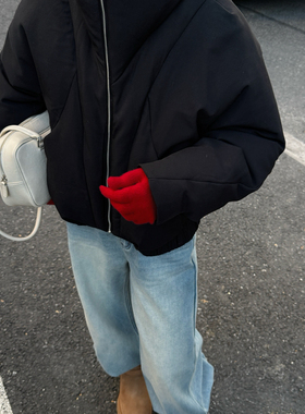 玥儿冬上新经典时尚简约百搭拉链保暖羽绒服外套87502