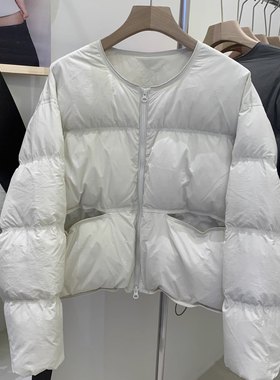 玥儿装短款小南瓜加厚圆领面包服保暖羽绒服外套11607