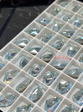 进口奥钻施钻4757斧头翅膀华子美甲钻361MOL浅粉蓝月光指甲饰品