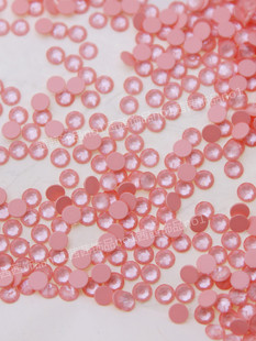 奥地利施家钻2088平底圆形钻L162I珊瑚粉进口华子钻美甲钻DIY贴钻