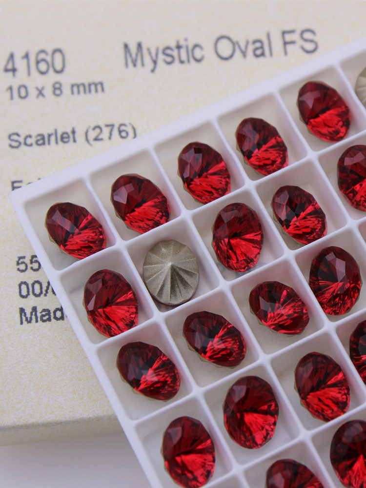 施家水钻4160椭圆美甲饰品华子钻