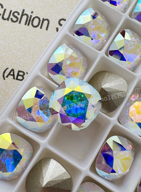 奥地利施家水晶4470肥方花式石001AB彩 美甲饰品DIY穿戴甲堆钻球