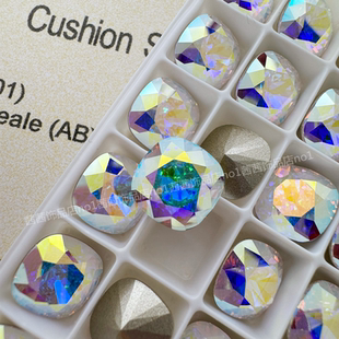 奥地利施钻水晶4470肥方花式 美甲饰品DIY穿戴甲堆钻球 石001AB彩