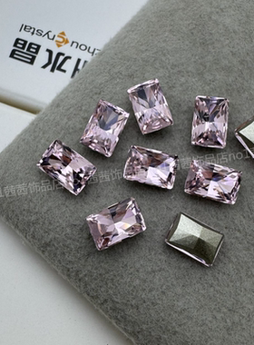 东洲水晶K9小冰糖 冰花切美甲钻尖底长方形8*6MM6*4MM迷你小方糖