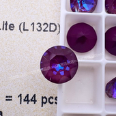 奥地利施家水晶1088尖底圆形钻001L132D酒红闪彩美甲堆钻DIY华子