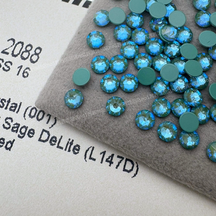 奥地利华子钻2088平底圆形钻001L147D丝光绿美甲钻指甲贴钻手工钻