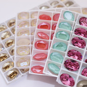 施家水钻4120椭圆鸽子蛋美甲钻华子穿戴甲粘钻球14 10mm奥钻